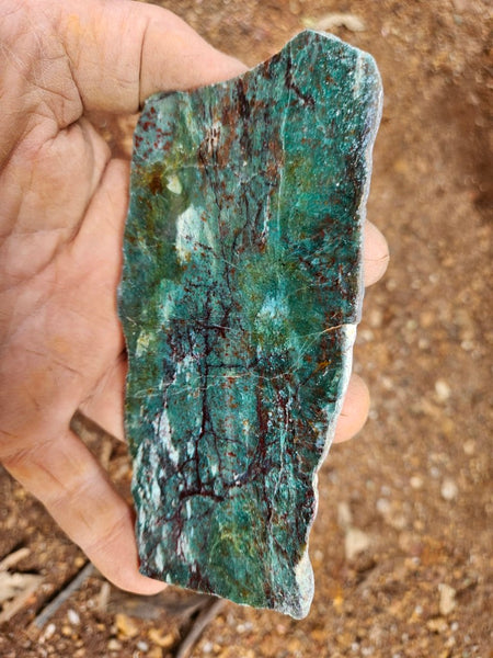 Polished Prase slab PS273