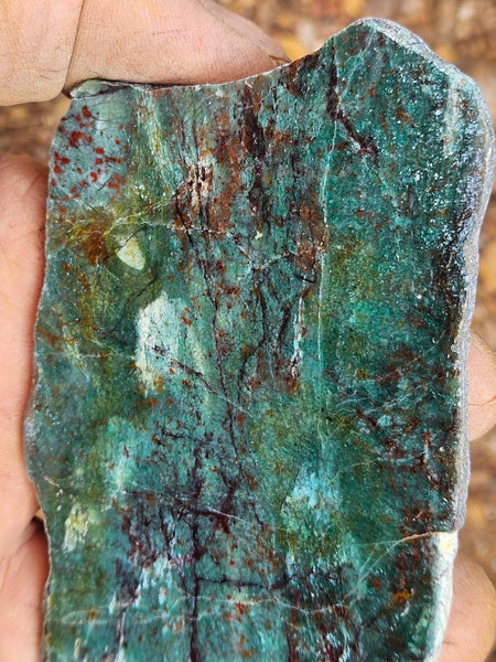 Polished Prase slab PS273