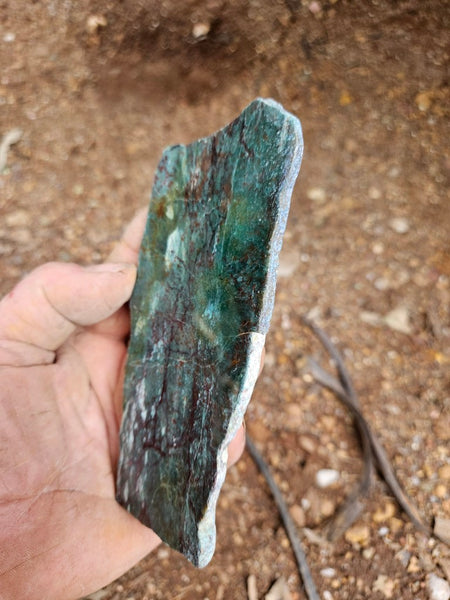 Polished Prase slab PS273