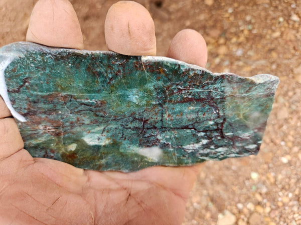 Polished Prase slab PS273