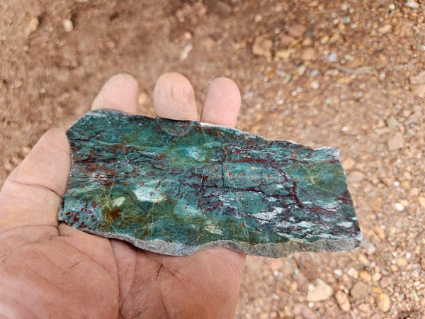 Polished Prase slab PS273
