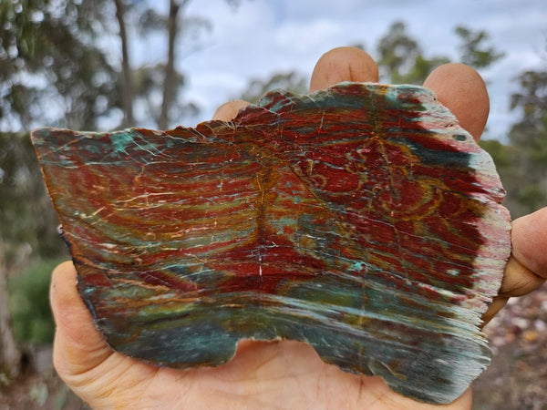 Polished Prase slab PS274