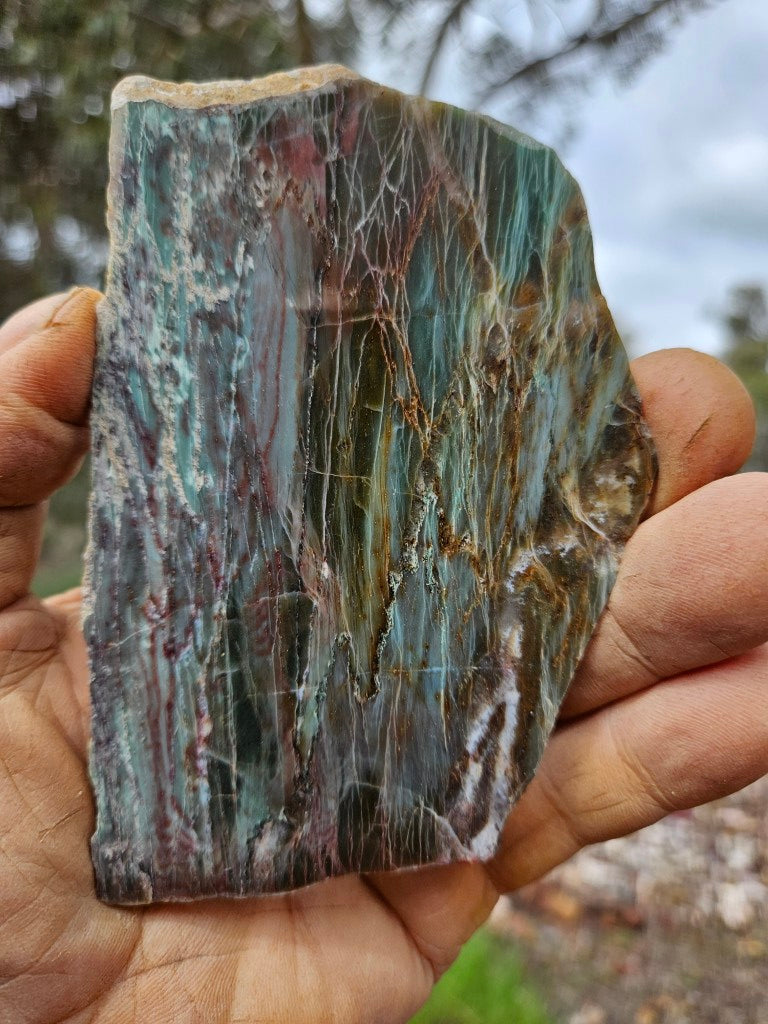 Polished Prase slab PS275