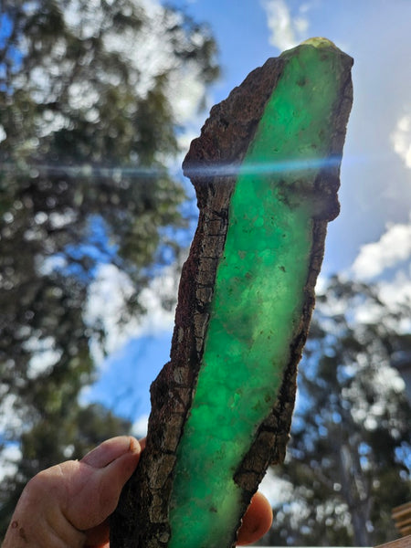 Polished  Chrysoprase slab CH506