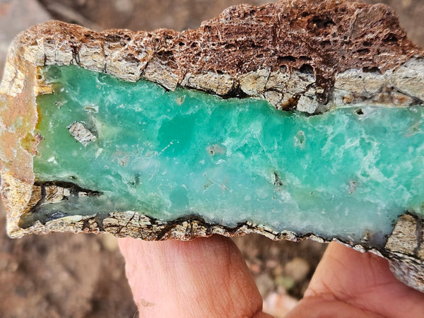 Polished  Chrysoprase slab CH506