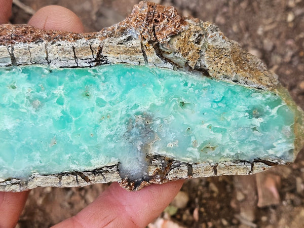 Polished  Chrysoprase slab CH506