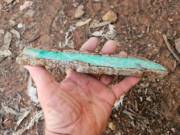 Polished  Chrysoprase slab CH506