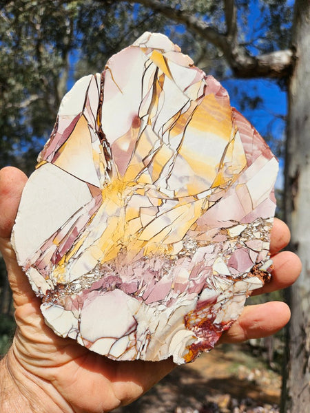 Polished Brecciated Mookaite slab BM345