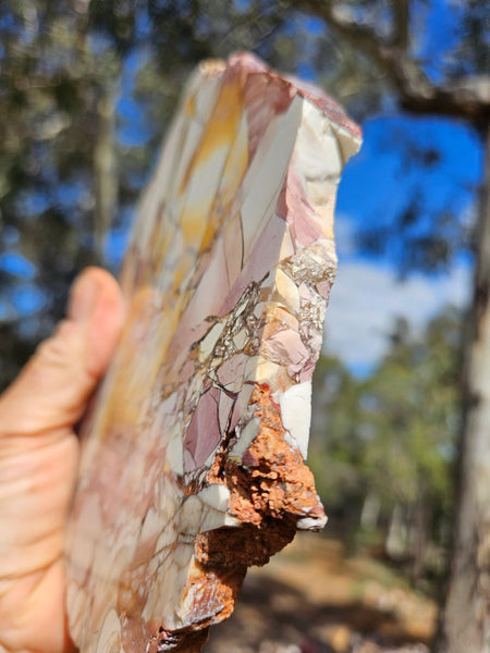 Polished Brecciated Mookaite slab BM345