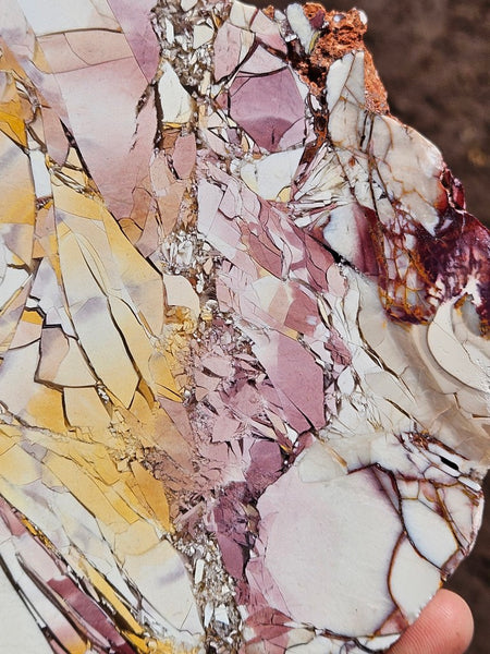 Polished Brecciated Mookaite slab BM345