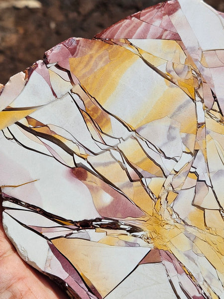 Polished Brecciated Mookaite slab BM345