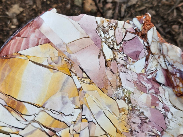 Polished Brecciated Mookaite slab BM345