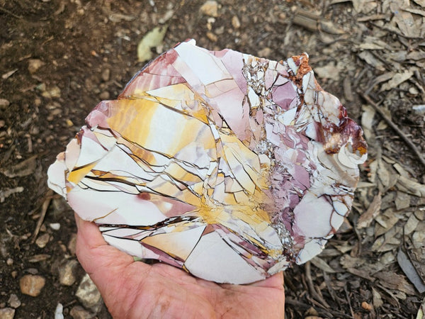 Polished Brecciated Mookaite slab BM345