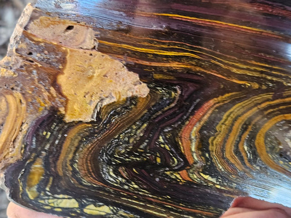 Polished Tiger Iron slab TI419