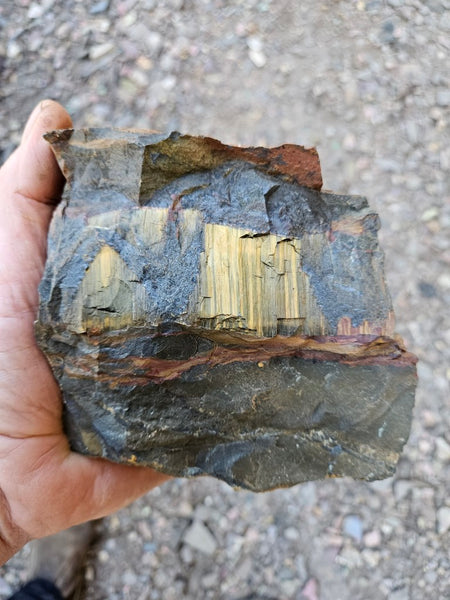 Marra Mamba Tiger Eye rough rock TER103