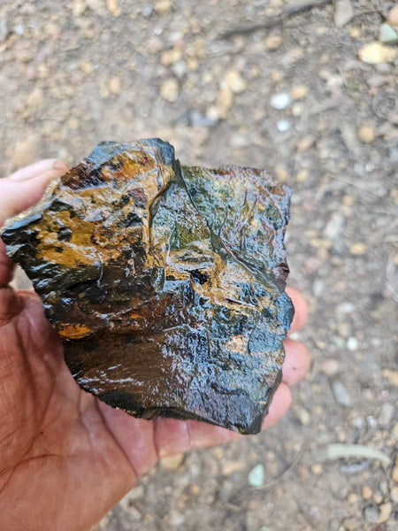 Marra Mamba Tiger Eye rough rock TER105