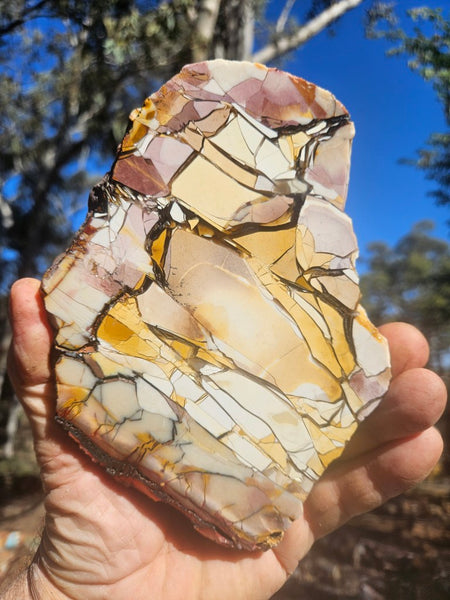 Polished Brecciated Mookaite slab BM346