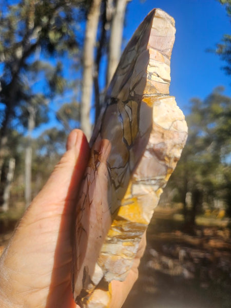 Polished Brecciated Mookaite slab BM346