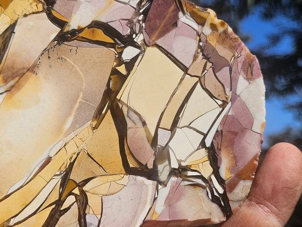 Polished Brecciated Mookaite slab BM346