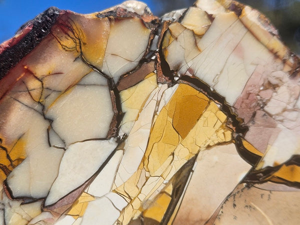Polished Brecciated Mookaite slab BM346