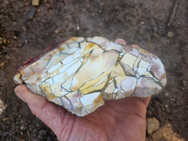 Polished Brecciated Mookaite slab BM346