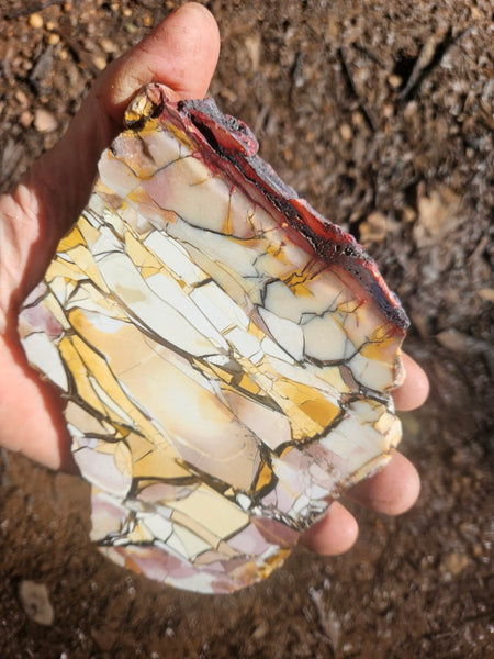 Polished Brecciated Mookaite slab BM346