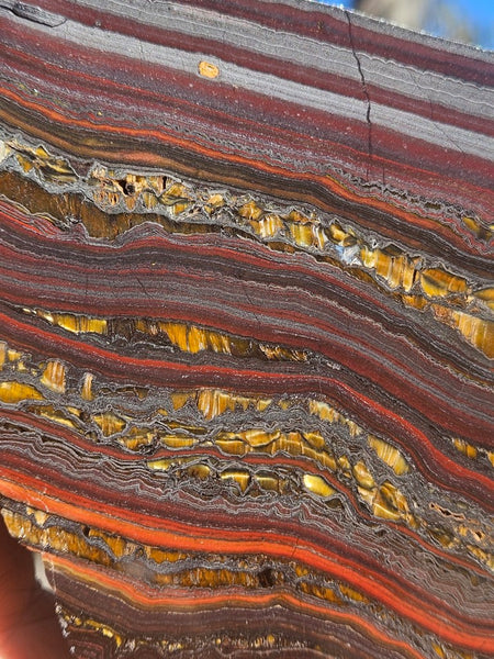 Polished Tiger Iron slab TI422