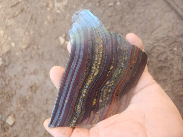 Polished Tiger Iron slab TI422