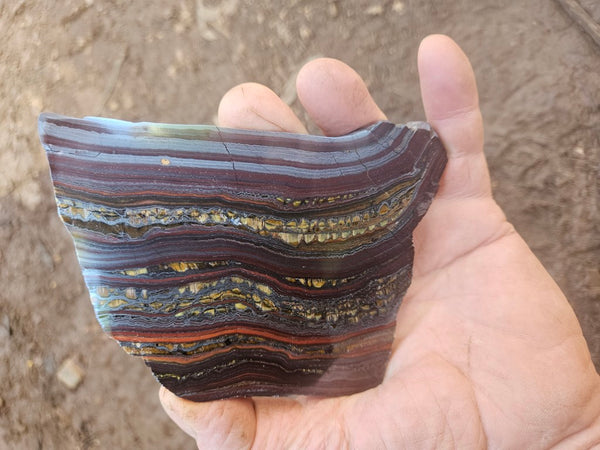Polished Tiger Iron slab TI422