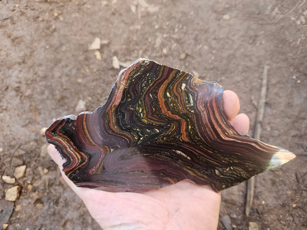 Polished Tiger Iron slab TI423