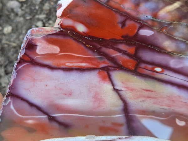 Polished  Mookaite slab MK610