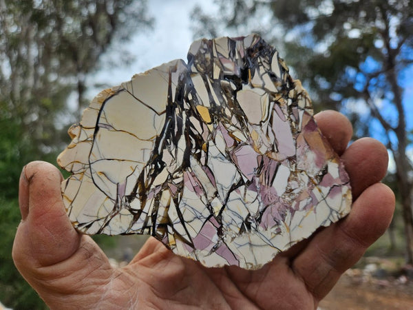 Polished Brecciated Mookaite slab BM350