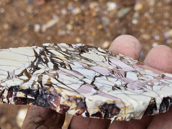 Polished Brecciated Mookaite slab BM350