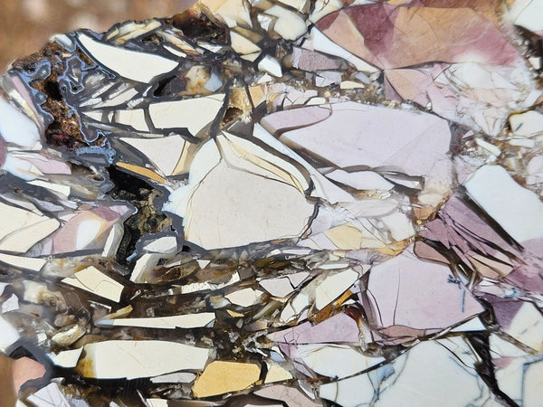 Polished Brecciated Mookaite slab BM350