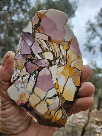 Polished Brecciated Mookaite slab BM351