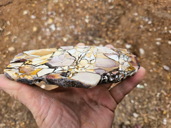 Polished Brecciated Mookaite slab BM349
