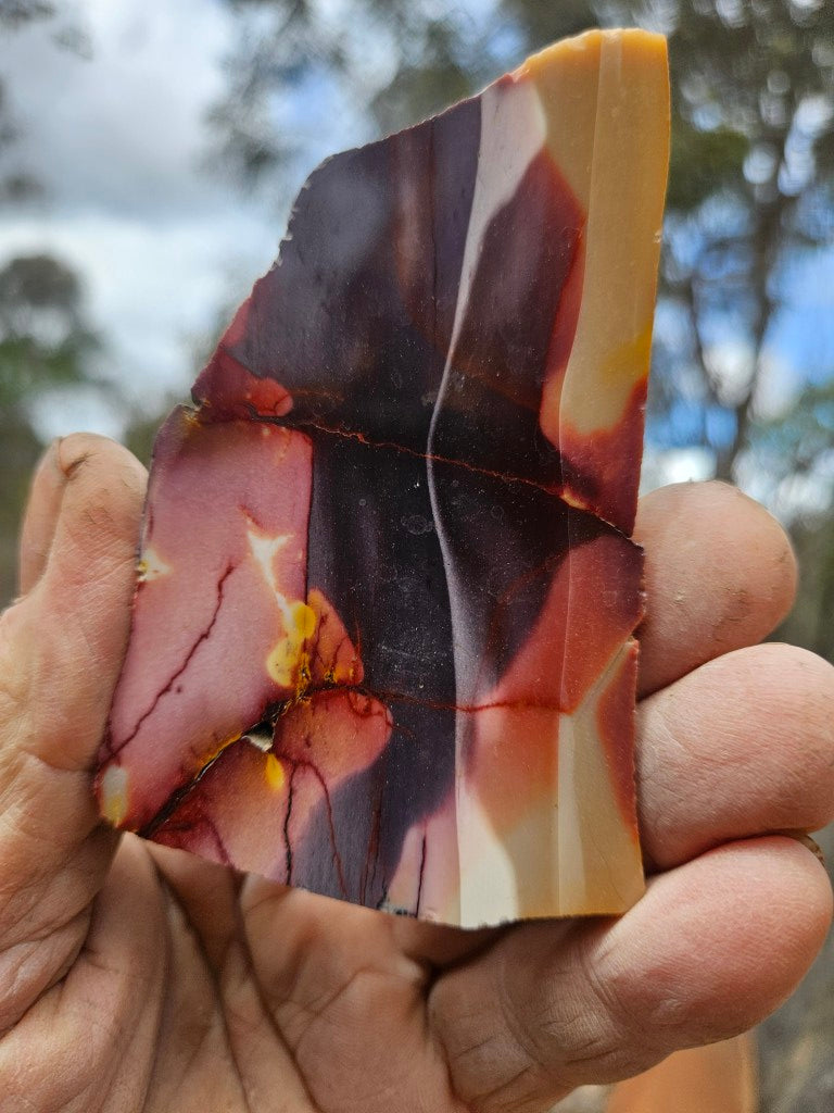 Polished  Mookaite slab MK611