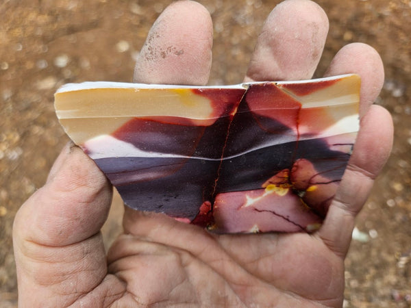 Polished  Mookaite slab MK611