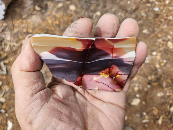 Polished  Mookaite slab MK611