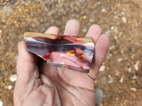 Polished  Mookaite slab MK611