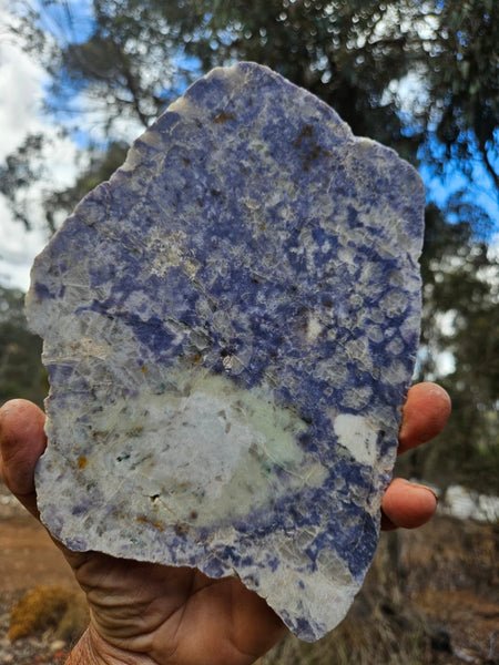 Polished Blue Lepidolite slab BL265