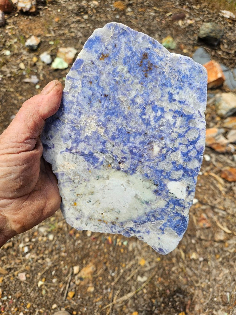 Polished Blue Lepidolite slab BL265