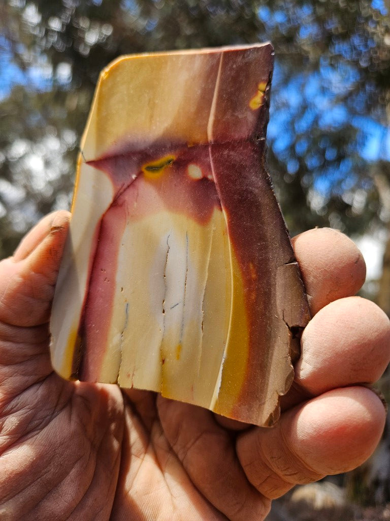 Polished  Mookaite slab MK612