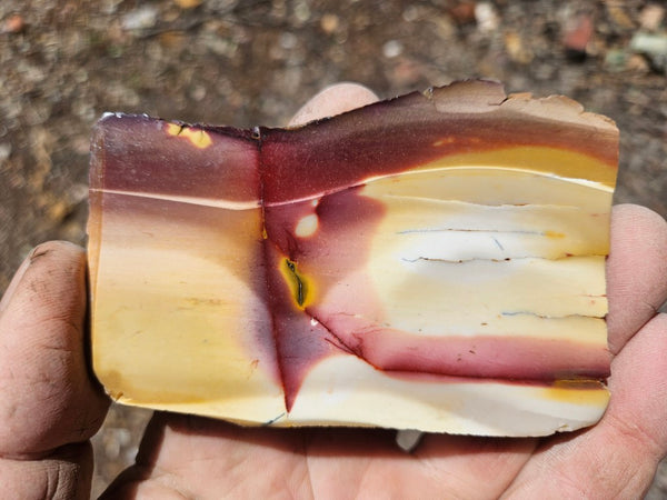 Polished  Mookaite slab MK612