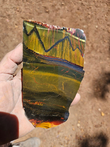Polished Tiger Eye slab TE504
