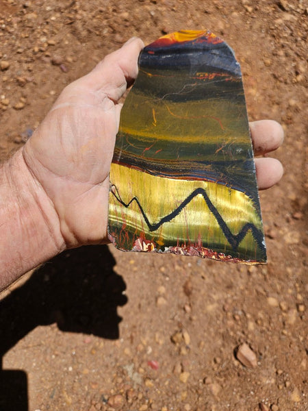 Polished Tiger Eye slab TE504