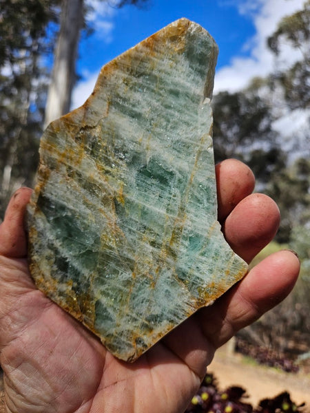 Polished Beryl slab BY161