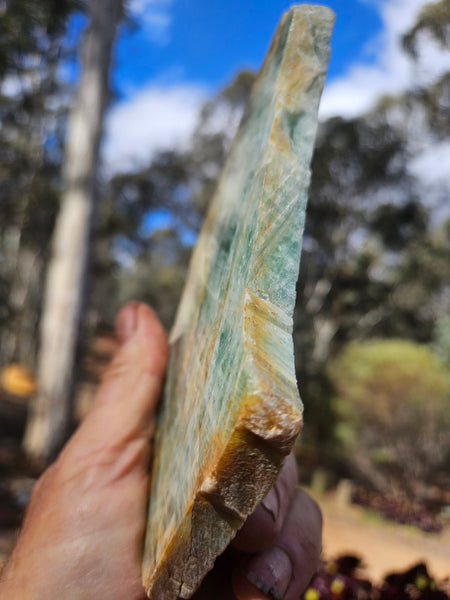 Polished Beryl slab BY161