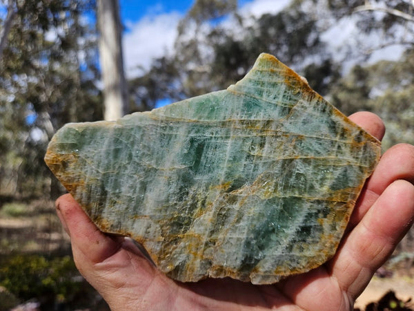 Polished Beryl slab BY161