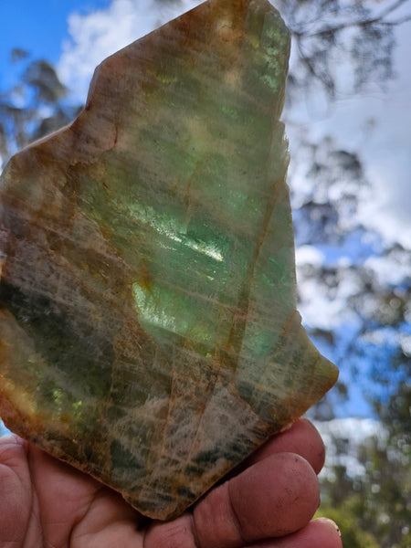 Polished Beryl slab BY161
